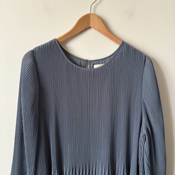 Aritzia Wilfred Daydreamer Mini Dress Granite Blue Size XL - Picture 5 of 9